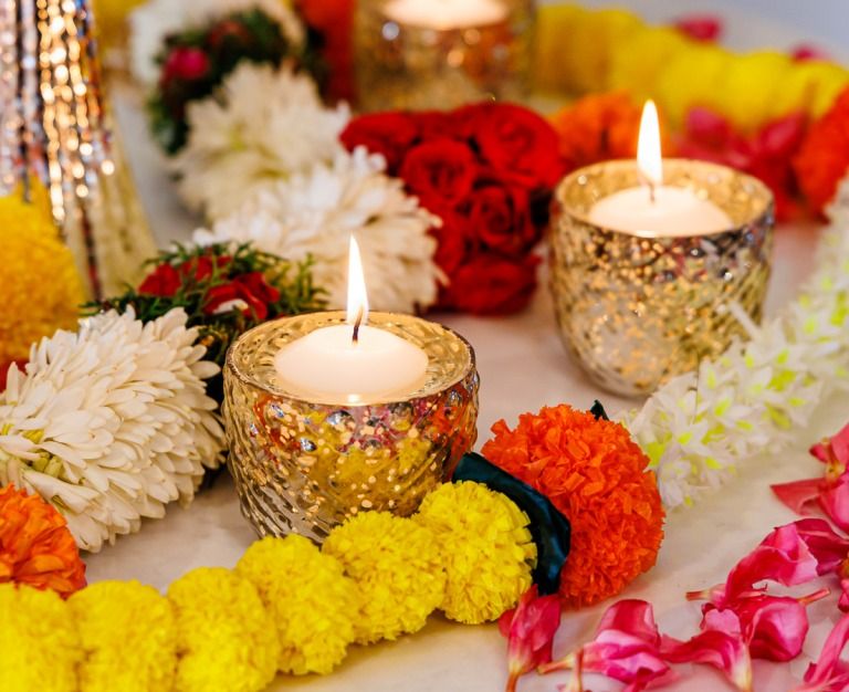 Beautiful Diwali Décor Ideas - Silvered Glass Votives - Good Earth -The Past Perfect Collection - Singapore