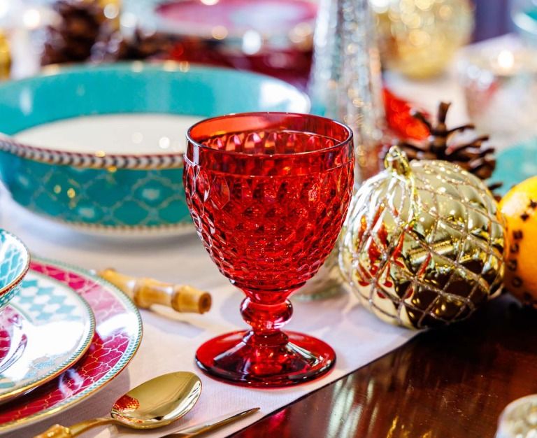 A Coulourful Christmas - Wine Goblets Villeroy & Boch - The Past Perfect Collection - Singapore