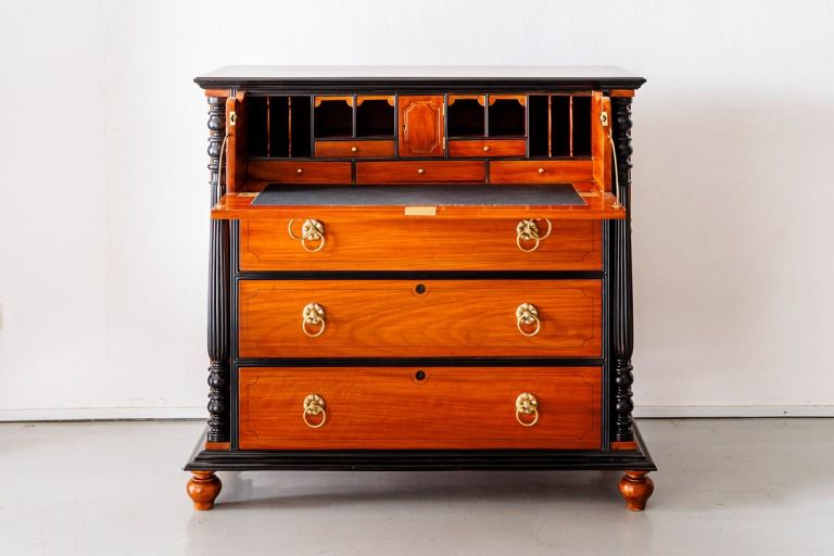 Sustainable Furniture and Reasons to Buy - British Colonial Camphor Secretaire Chest of Drawers - The Past Perfect Collection Singapore