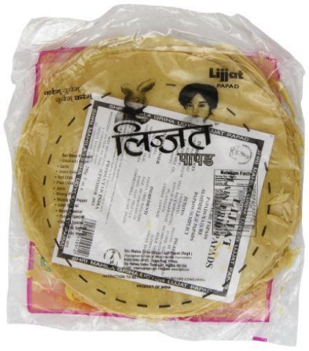 LIJJAT PLAIN UDAD PAPAD 7OZ/200G