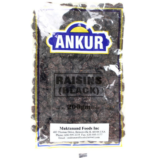 Picture of ANKUR BLACK RAISINS 7OZ/200G