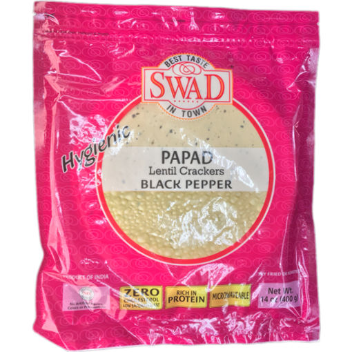 Picture of SWAD PAPAD MINI BLKPEPPER 400G