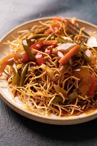 Picture of American chopsuey noodles