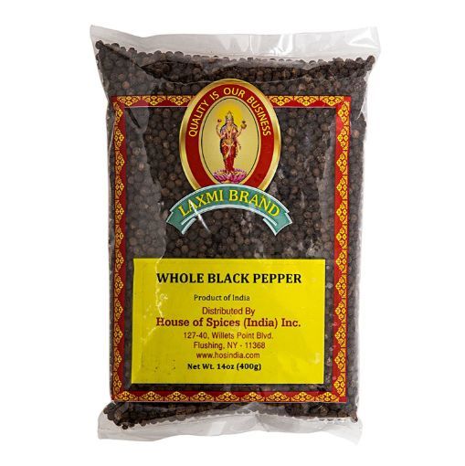 Picture of LAXMI WHOLE BLACK PEPPER 14 OZ