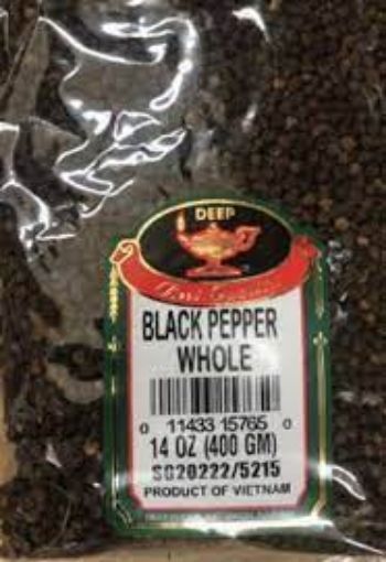 Picture of Deep Black Pepper Whole 14 OZ