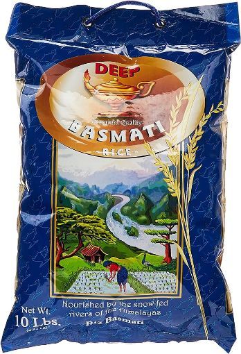 Picture of Deep ExLg Grain Basmati Rice 10LB