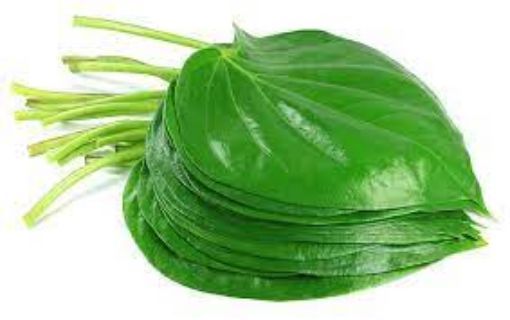 Picture of Paan leaves weighted