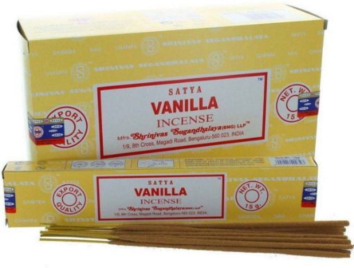 Picture of SATYA VANILLA PERFUMED INCENSE 15G.