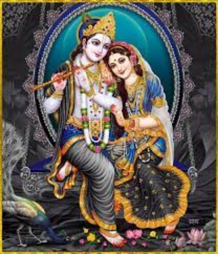 Picture of NEW RADHA KRISHN SITTING (978AJ)