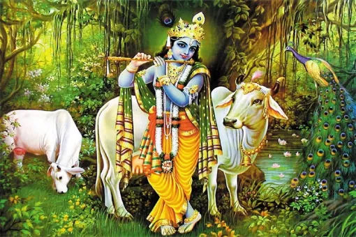Picture of KRISHNA&COW