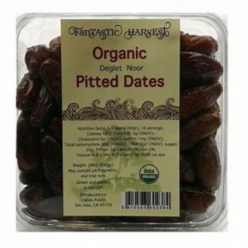 Picture of ORG PITTED DATES 24OZ