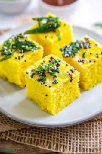 Picture of deep Khaman Dhokla