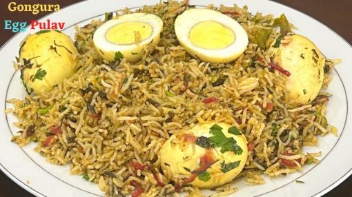Picture of Gongura egg pulav (weekend special)