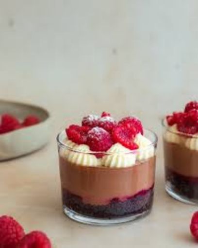 Picture of Raspberry chocolate mousse