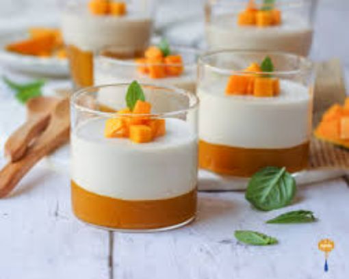 Picture of Coconut Mango Panna Cotta