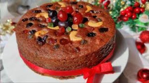 Picture of plum cake christmas
