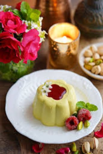Picture of Pista Rabadi Panna Cotta