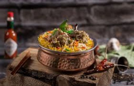 Picture of Hariyali Beef Briyani