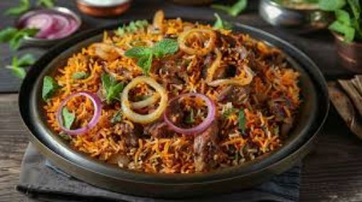 Picture of Hariyali Goat Briyani