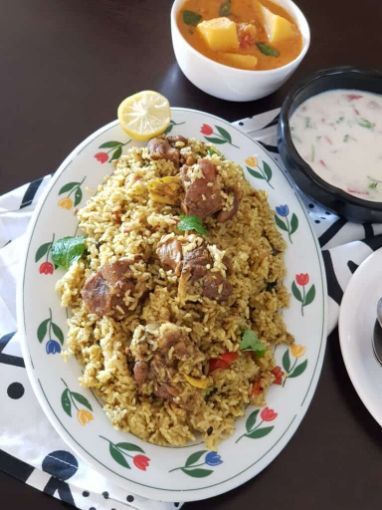 Picture of Hariyali Lamb Briyani