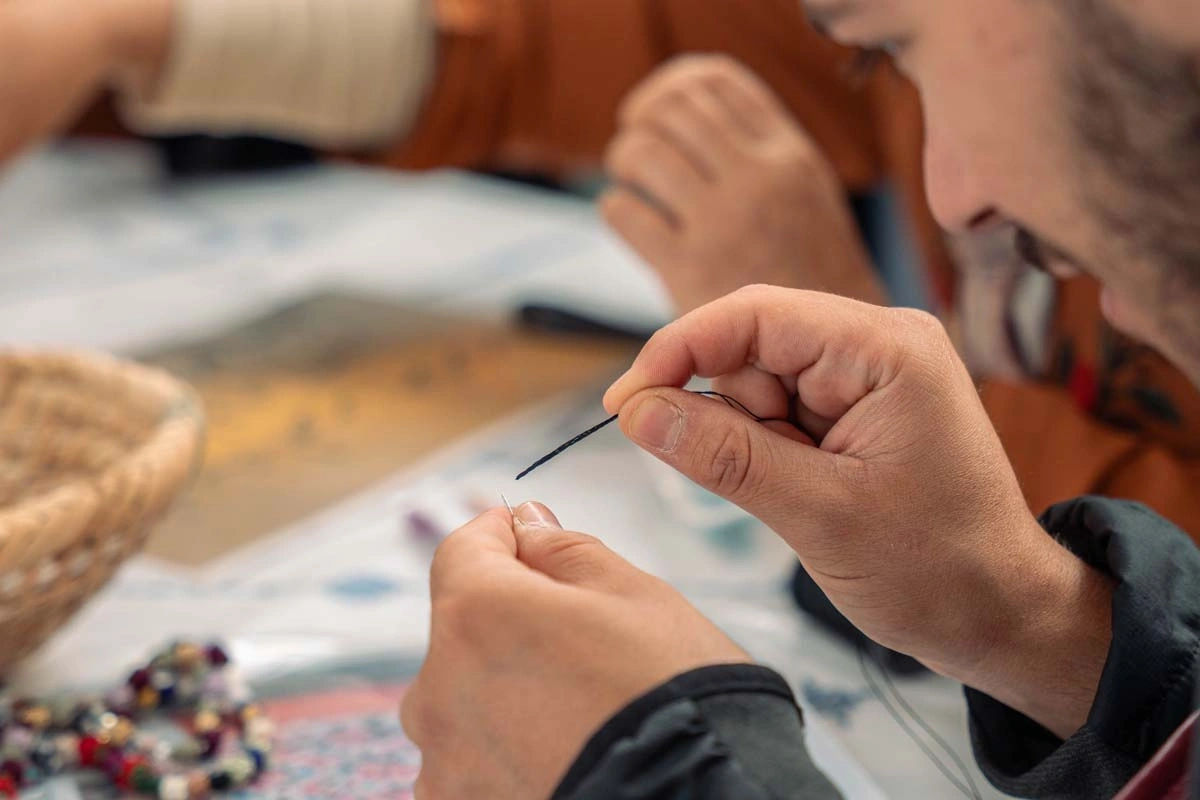 Create Your Own Moroccan Decorative Button Necklace 2