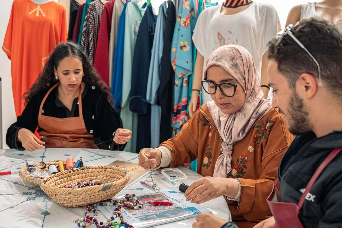 Create Your Own Moroccan Decorative Button Necklace 3