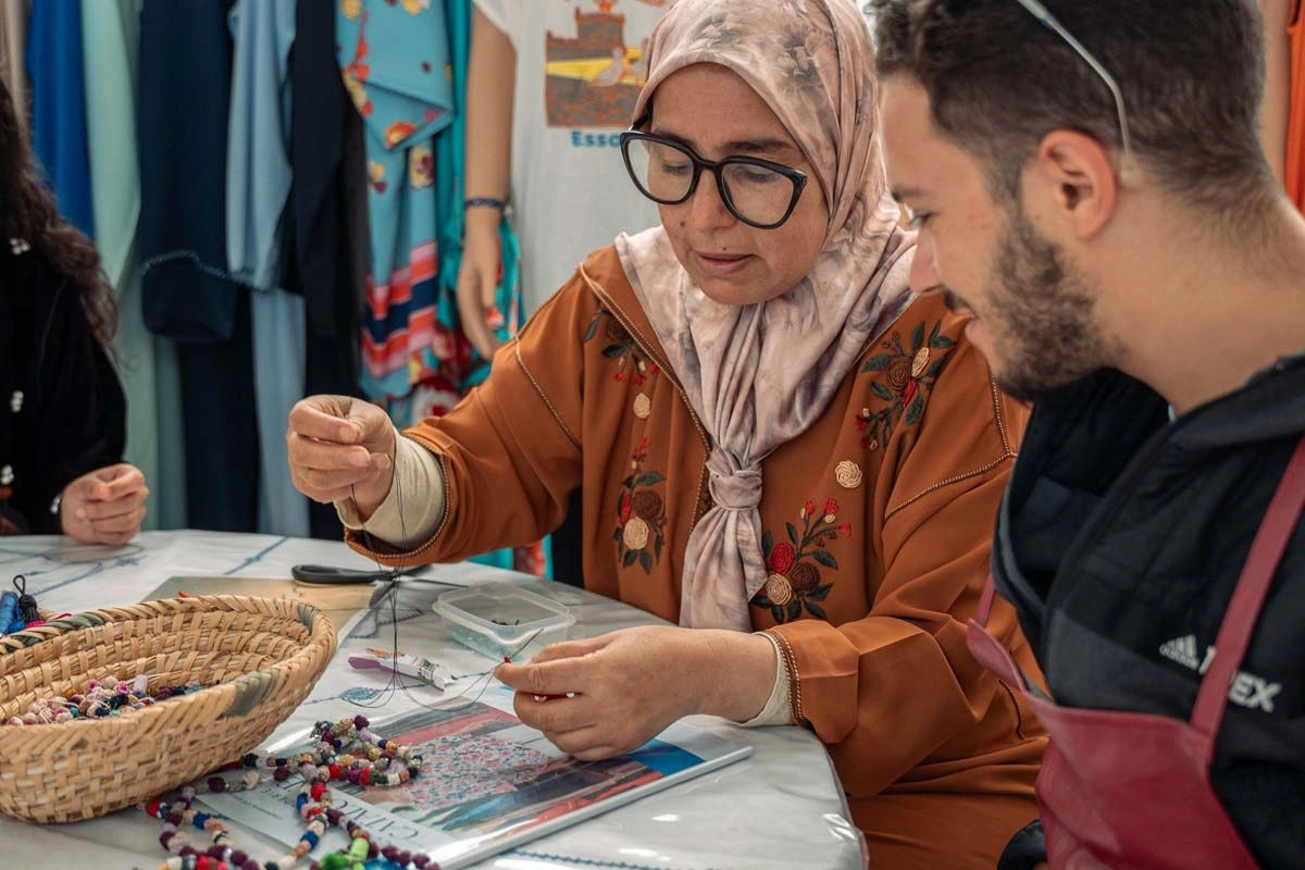 Create Your Own Moroccan Decorative Button Necklace 4