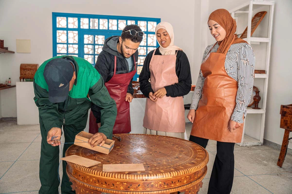 Thuya Wood Art Workshop: Create Your Own Moroccan Chess Set