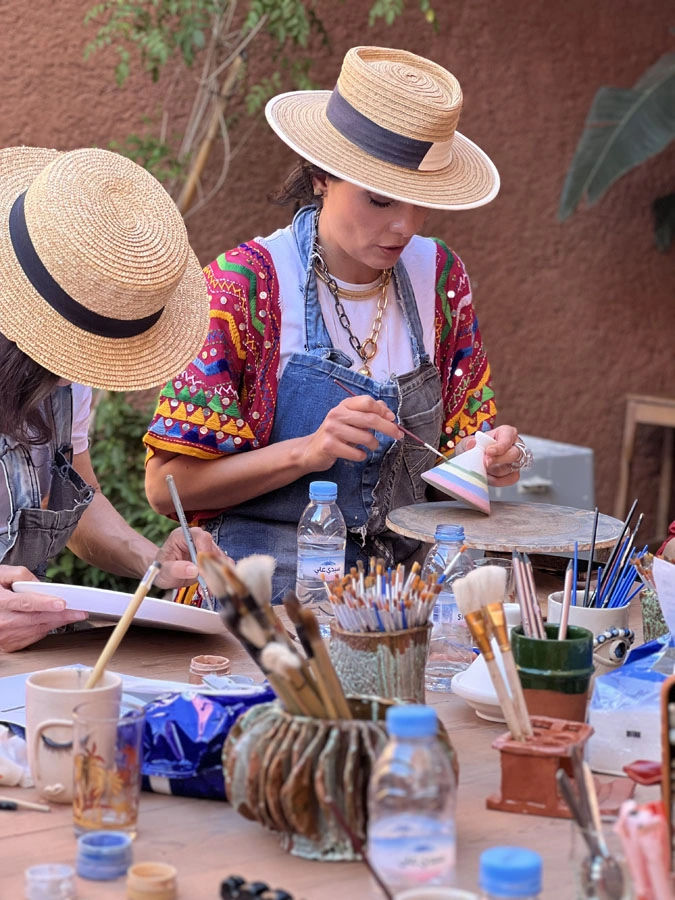 Ceramic Painting Workshop in Marrakech 2