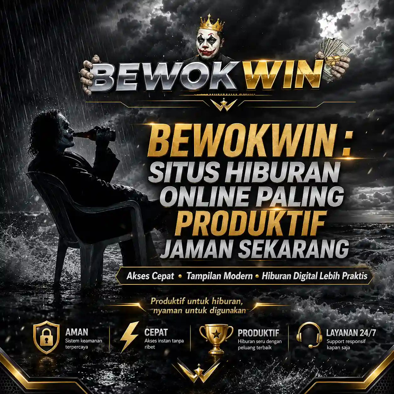 Thumbnail 1 of 3, Poster, BEWOKWIN : Situs Hiburan Online Paling Produktif Jaman Sekarang designed and sold by BEWOKWIN.