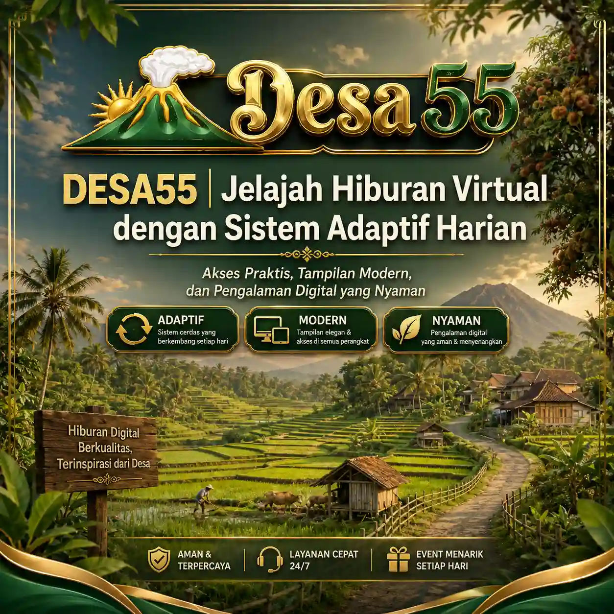 DESA55 | Jelajah Hiburan Virtual dengan Sistem Adaptif Harian