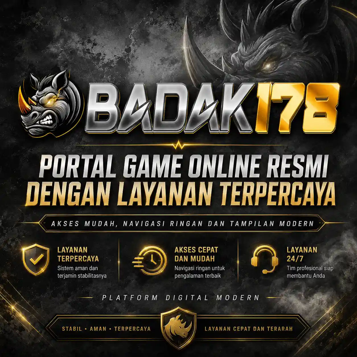 Thumbnail 1 of 3, Poster, BADAK178 | Portal Game Online Resmi Dengan Layanan Terpercaya designed and sold by BADAK178.