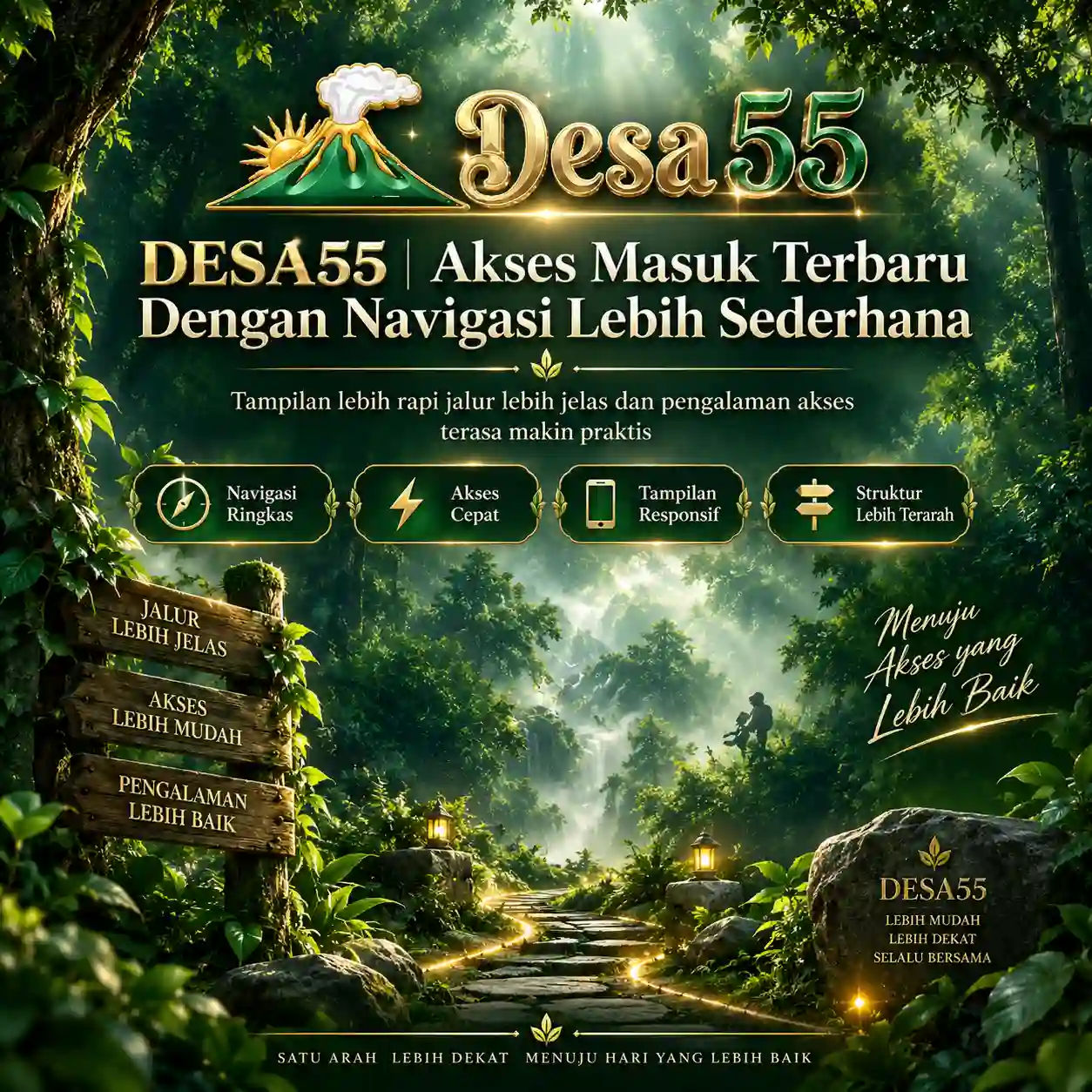Thumbnail 1 of 3, Poster, DESA55 | Akses Masuk Terbaru Dengan Navigasi Lebih Sederhana designed and sold by DESA55.