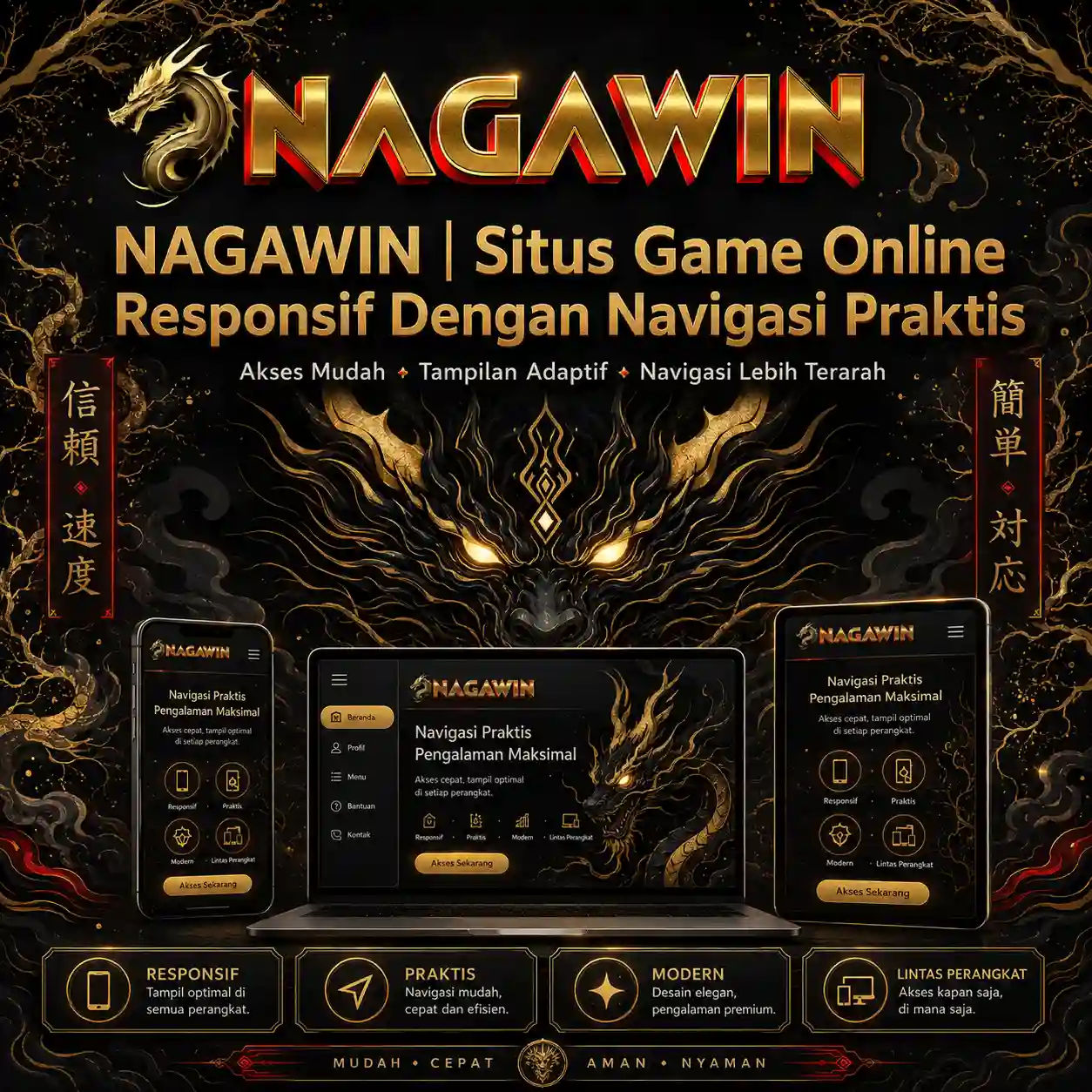 Thumbnail 1 of 3, Poster, NAGAWIN | Situs Game Online Responsif Dengan Navigasi Praktis designed and sold by NAGAWIN.