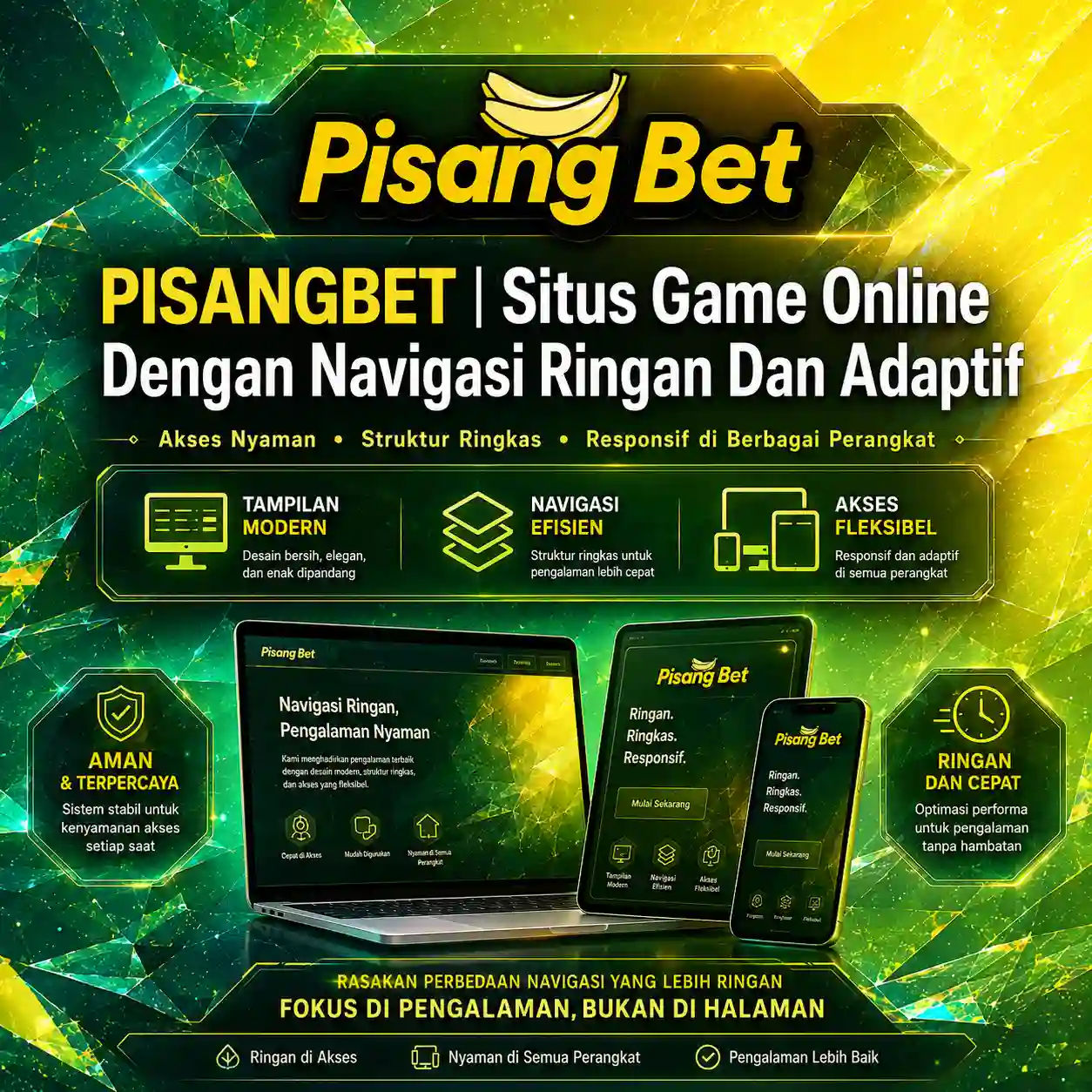 Thumbnail 1 of 3, Poster, PISANGBET | Situs Game Online Dengan Navigasi Ringan Dan Adaptif designed and sold by PISANGBET.