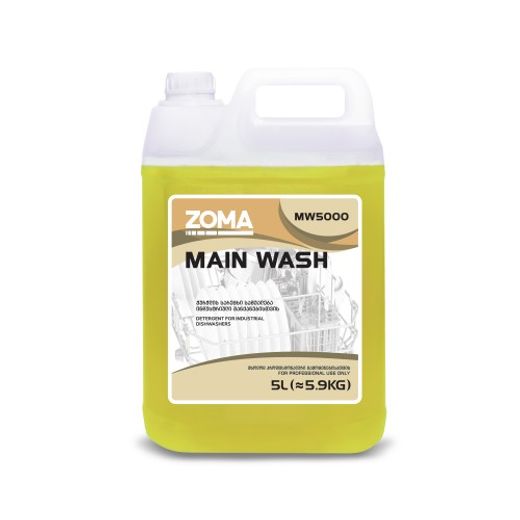 Zoma Main Wash ჭურჭლის სარეცხი საშუალება ინდუსტრიული მანქანებისთვის 5ლ