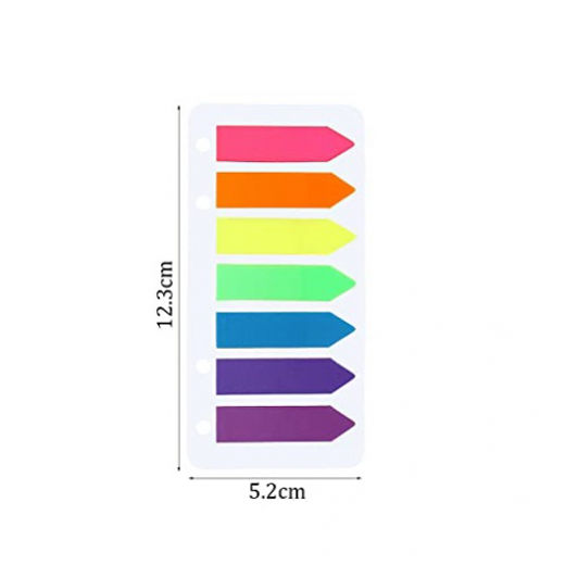 გვერდის მოსანიშნი წებოვანი 7ფერ x25ფ P01-2 7/25