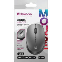 Defender უკაბელო მაუსი Auris MB-027 Wireless optical mouse, grey