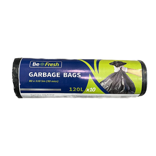 BE FRESH ნაგვის პარკი 120 ლ 10ც