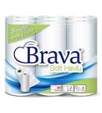  Brava Soft სამზარეულოს პირსახოცი 6ც 