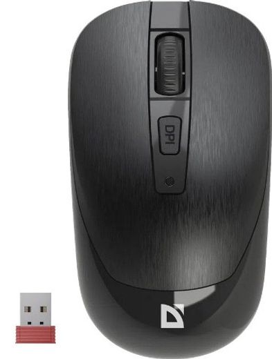 Defender უკაბელო მაუსი Wave MM-995 Wireless optical mouse, black,4D,800-1600dpi,silent