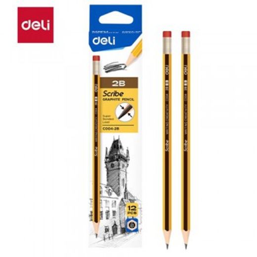 ფანქარი 2B(12ცალი) C004-2B  , DELI