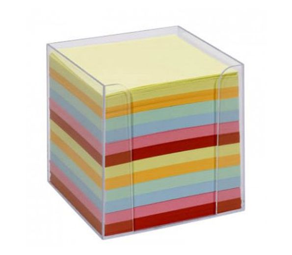 ჩასანიშნი ქაღალდი  ფერადი 90*90*871 Plastic box 