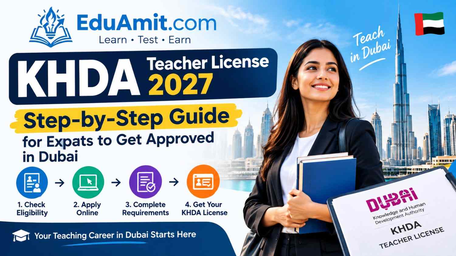 KHDA Teacher License 2027: Step-by-Step Guide for Expats to Get Approved in Dubai 1 KHDA Teacher License 2027: Step-by-Step Guide for Expats to Get Approved in Dubai