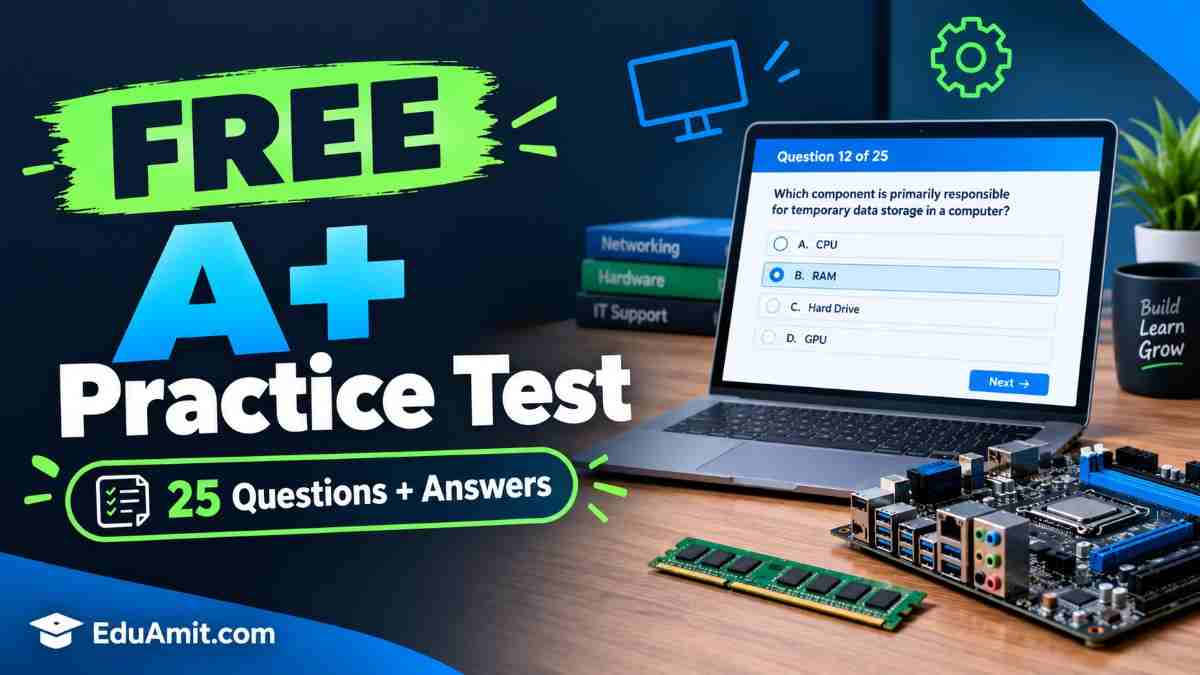 CompTIA A+ 1201 Practice Test Free