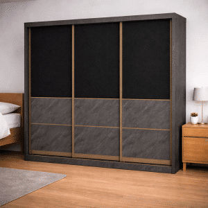 Greyson V Modular 8FT 3 Doors Sliding Wardrobe
