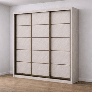 Everett V Modular 8FT 3 Doors Sliding Wardrobe