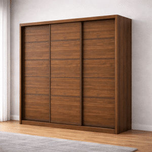 Jackson V Modular 8FT 3 Doors Sliding Wardrobe (A)
