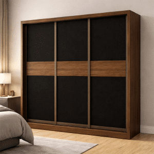 Braxton V Modular 8FT 3 Doors Sliding Wardrobe (A)
