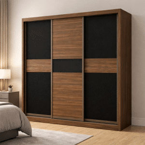 Braxton V Modular 8FT 3 Doors Sliding Wardrobe (D)